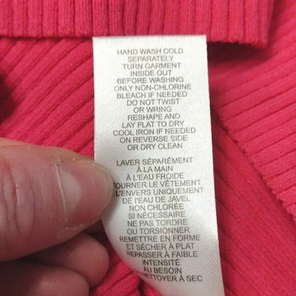 House of Harlow 1960 Hot Pink Ribbed Cross Over Halter Crop Top Large NWT - Picture 15 of 17